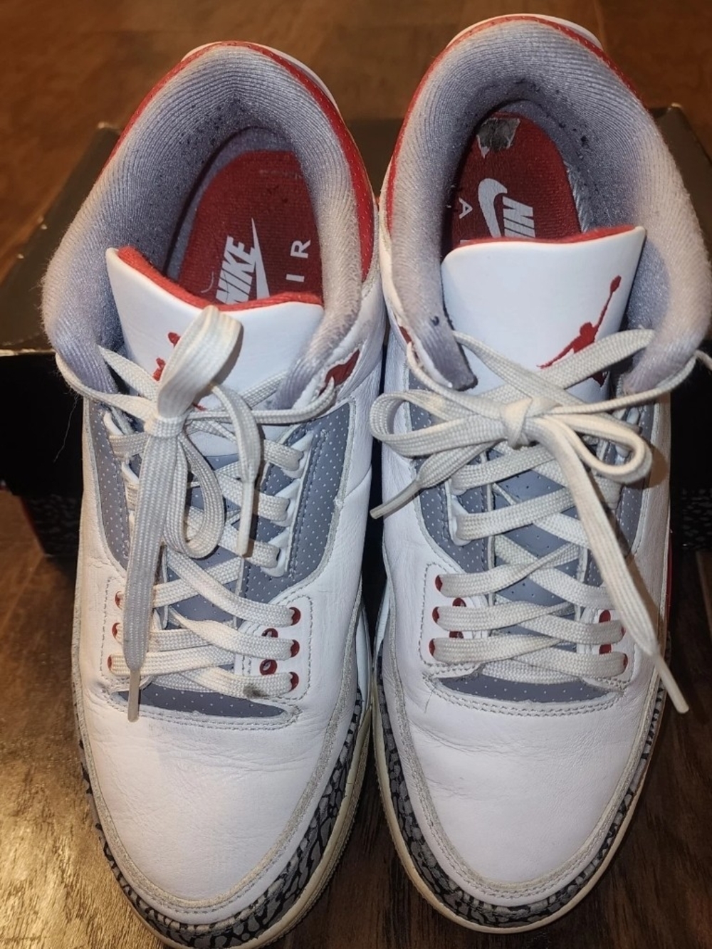Nike Air Jordan Retro Men's Red Fire Sneakers
